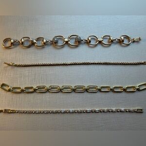 Bundle of 4 Gold Bracelet Set